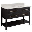 Signature Hardware Black 48 in. Floor Mount Vanity 