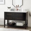 Signature Hardware Black 48 in. Floor Mount Vanity 
