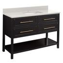 Signature Hardware Black 48 in. Floor Mount Vanity 