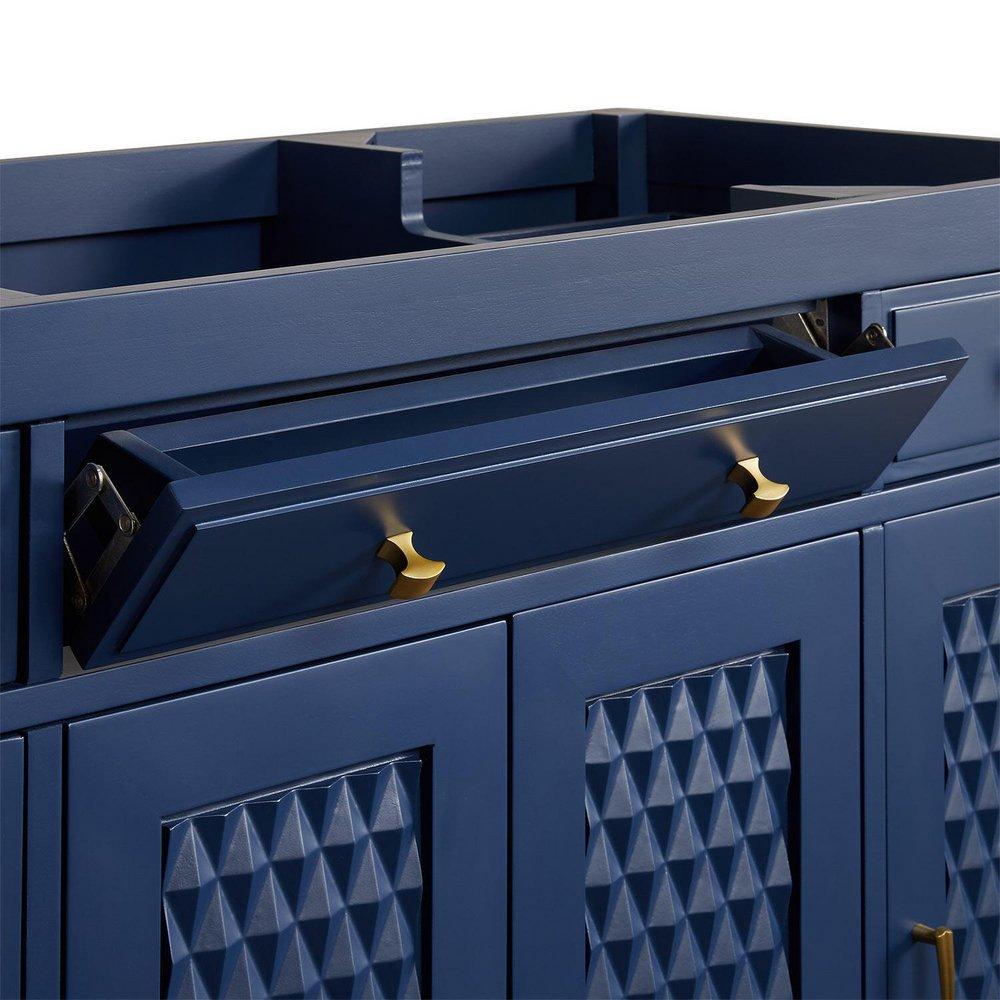 Signature Hardware Bright Navy Blue 48 in. Floor Mount Vanity 