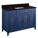 Signature Hardware Bright Navy Blue 48 in. Floor Mount Vanity 
