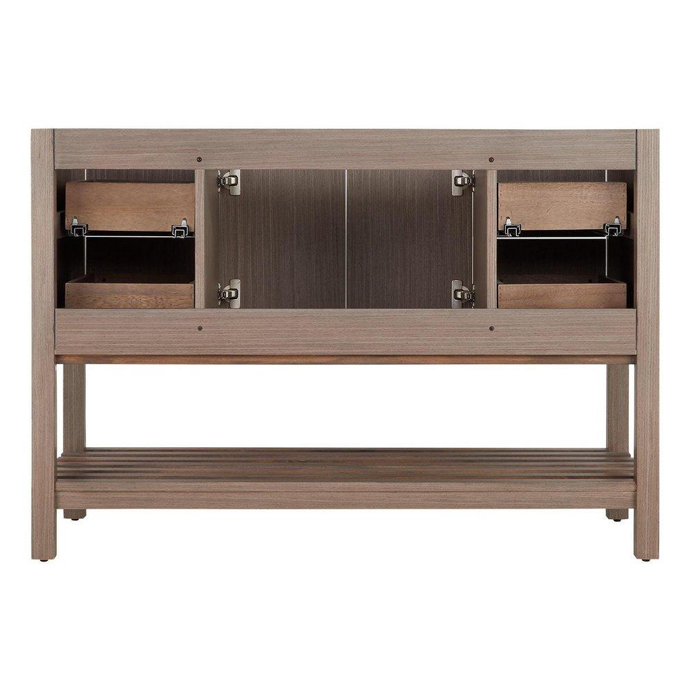 Signature Hardware Ash Brown 48 in. Floor Mount Vanity 