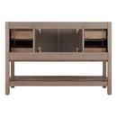 Signature Hardware Ash Brown 48 in. Floor Mount Vanity 