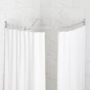 18-1/2 x 26 x 18-1/2 in. Angled Shower Rod and Ceiling Supports in Chrome