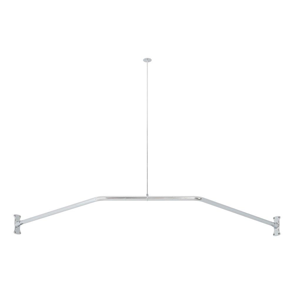 Signature Hardware Chrome Ceiling Mount Shower Rod 