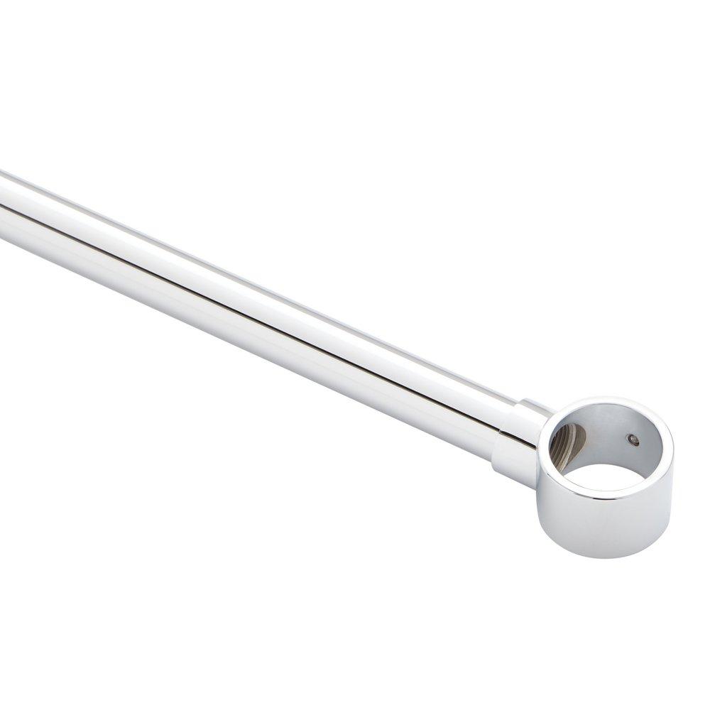 Signature Hardware Chrome 60 in. Ceiling Mount Oval Shower Rod 