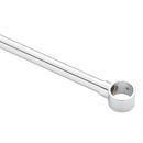 Signature Hardware Chrome 60 in. Ceiling Mount Oval Shower Rod 