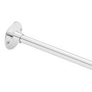 Signature Hardware Chrome 60 in. Ceiling Mount Oval Shower Rod 