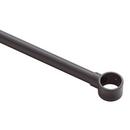 Signature Hardware Matte Black 60 in. Ceiling Mount Oval Shower Rod 