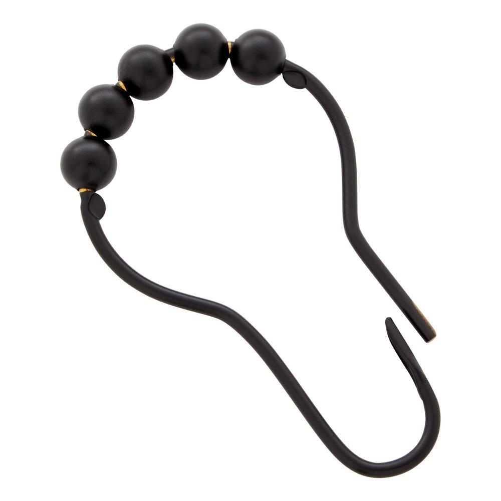 Signature Hardware Matte Black Shower Curtain Ring 