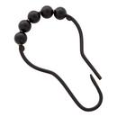 Signature Hardware Matte Black Shower Curtain Ring 