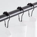 Shower Curtain Ring in Matte Black