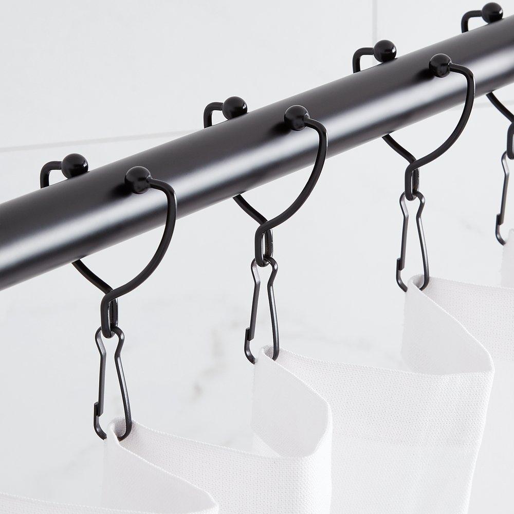 Signature Hardware Matte Black Shower Curtain Ring 