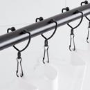Signature Hardware Matte Black Shower Curtain Ring 