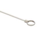 Signature Hardware Brushed Nickel 54 in. D-shaped Shower Rod 