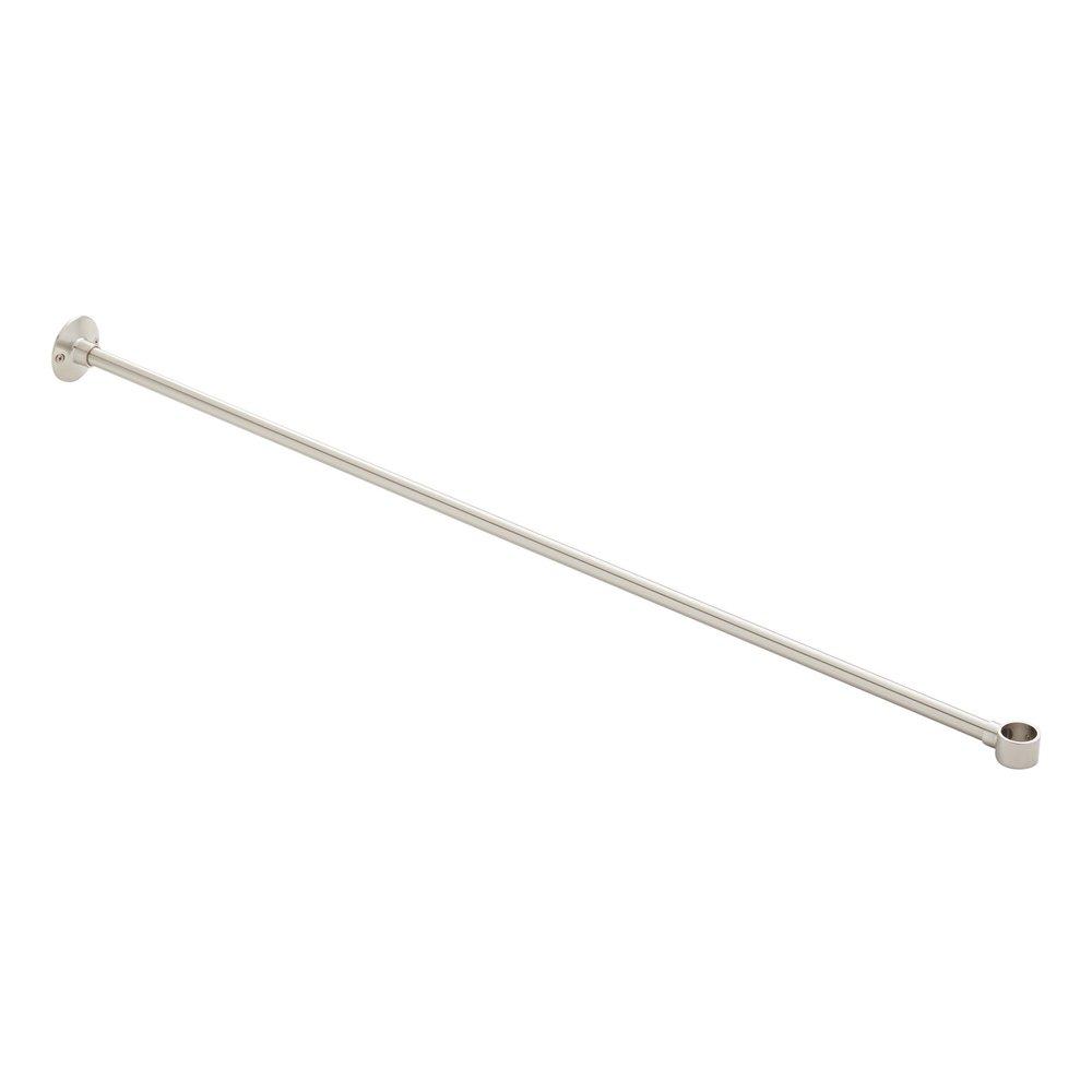 Signature Hardware Brushed Nickel Shower Rod 