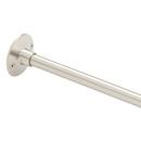 Signature Hardware Brushed Nickel Shower Rod 