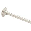 Signature Hardware Brushed Nickel Shower Rod 