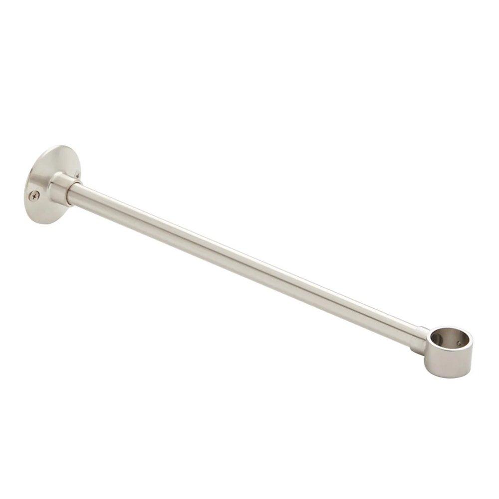 Signature Hardware Brushed Nickel Shower Rod 