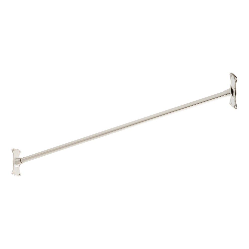 Signature Hardware Brushed Nickel 48 in. Straight Shower Rod 