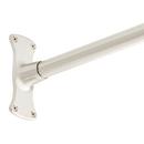 Signature Hardware Brushed Nickel 48 in. Straight Shower Rod 