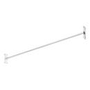 Signature Hardware Chrome 48 in. Straight Shower Rod 