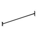 Signature Hardware Matte Black 48 in. Straight Shower Rod 