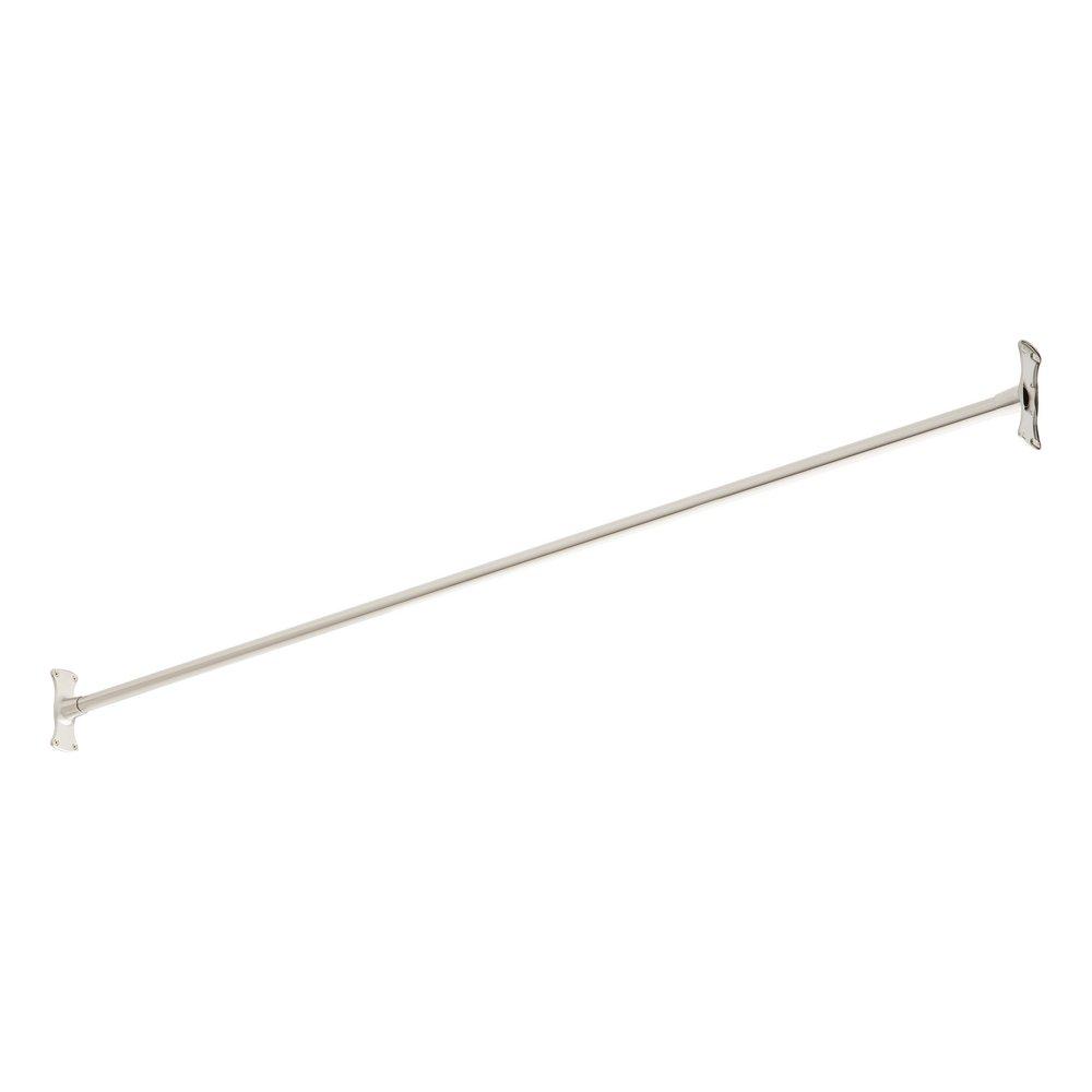 Signature Hardware Brushed Nickel 60 in. Straight Shower Rod 