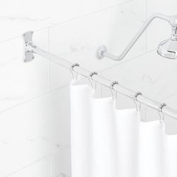 60 in. Straight Shower Rod in Chrome