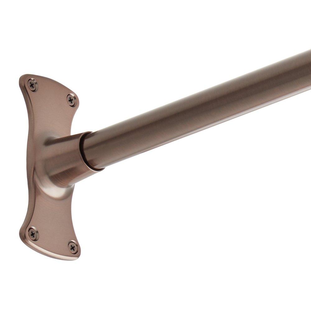 Signature Hardware Oil Rubbed Bronze 60 in. Straight Shower Rod 