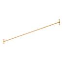 Signature Hardware Brushed Gold 66 in. Straight Shower Rod 