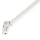 Signature Hardware Brushed Nickel 60 in. Curved Shower Rod 