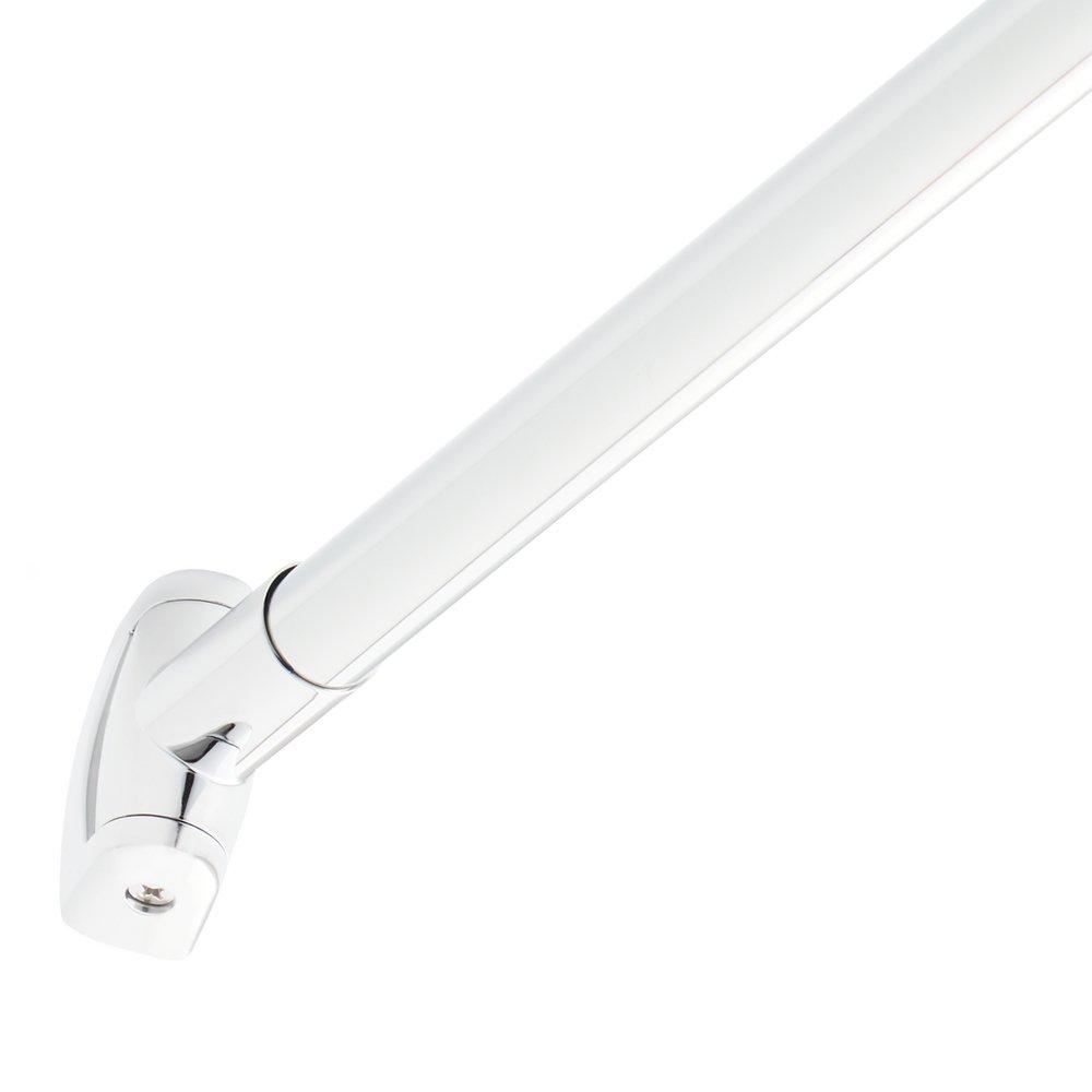 Signature Hardware Chrome 60 in. Curved Shower Rod 