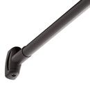 Signature Hardware Matte Black 60 in. Curved Shower Rod 