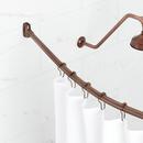 60 in. Curved Shower Rod in Oil Rubbed Bronze