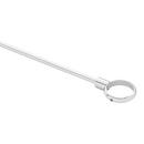 Signature Hardware Chrome 60 in. L-shaped Shower Rod 