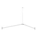 Signature Hardware Chrome 60 in. L-shaped Shower Rod 