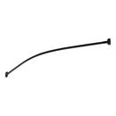 Signature Hardware Matte Black 72 in. Curved Shower Rod 