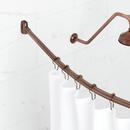 Signature Hardware Oil Rubbed Bronze 72 in. Curved Shower Rod 