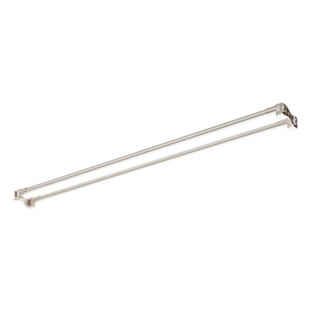 Signature Hardware Brushed Nickel 60 in. Straight Shower Rod 