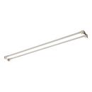 Signature Hardware Brushed Nickel 60 in. Straight Shower Rod 