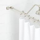 Signature Hardware Brushed Nickel 60 in. Straight Shower Rod 