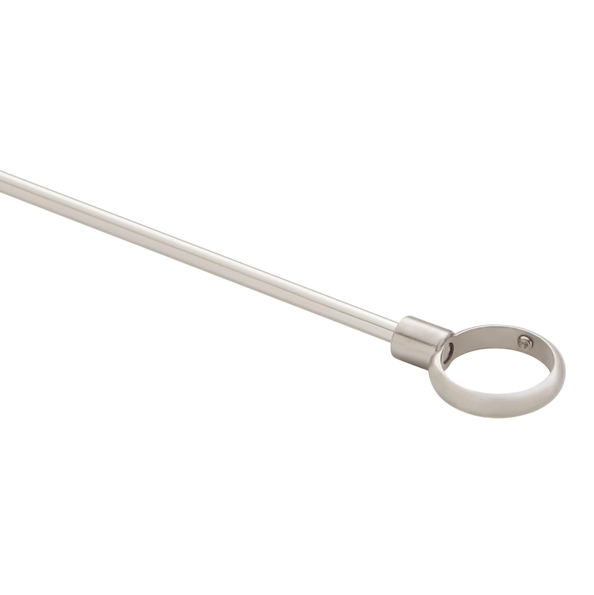Signature Hardware Brushed Nickel 36 in. L-shaped Shower Rod 