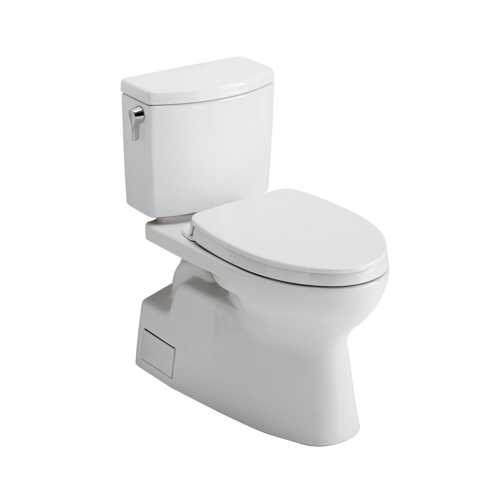 1.0 gpf Elongated Two Piece Toilet in Cotton White 