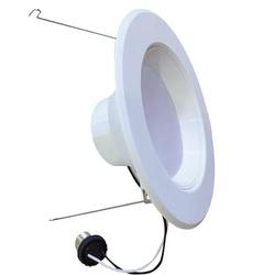 14W LED Recessed Housing & Trim in White