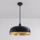 60W 4-Light Medium E-26 Pendant in Matte Black