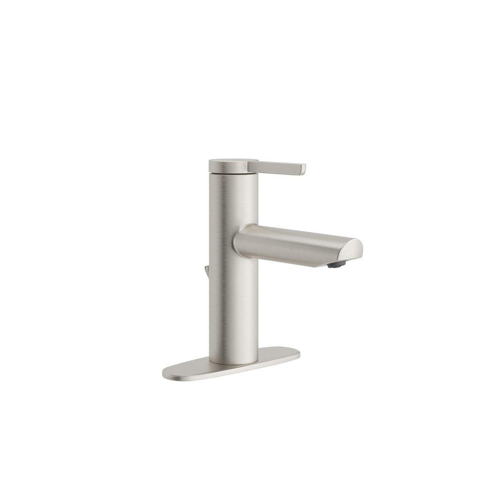 PROFLO&reg; Brushed Nickel Single Handle Bathroom Sink Faucet 