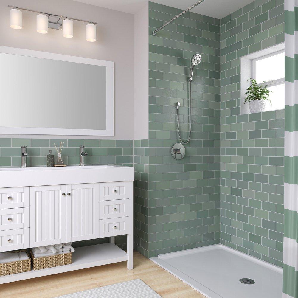 PROFLO&reg; Chrome Single Handle Bathroom Sink Faucet 