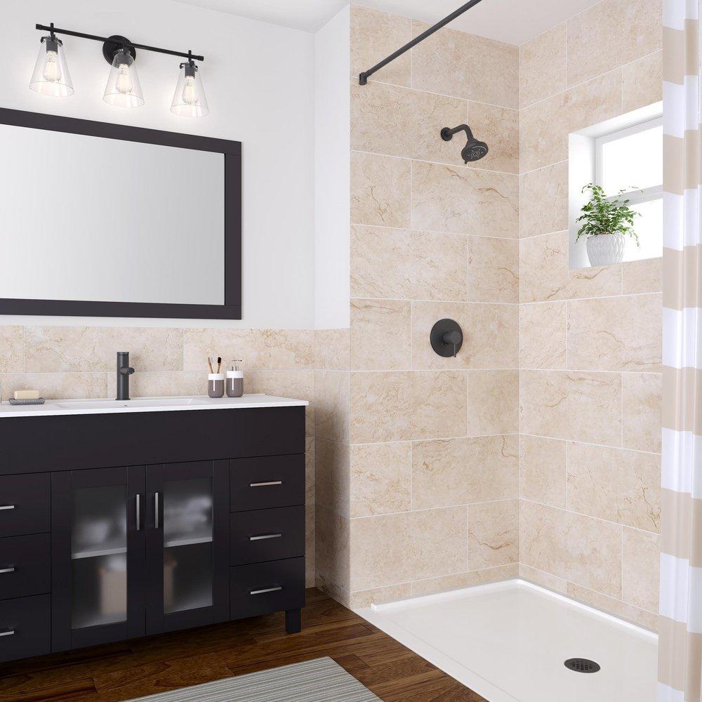 PROFLO&reg; Matte Black Single Handle Bathroom Sink Faucet 