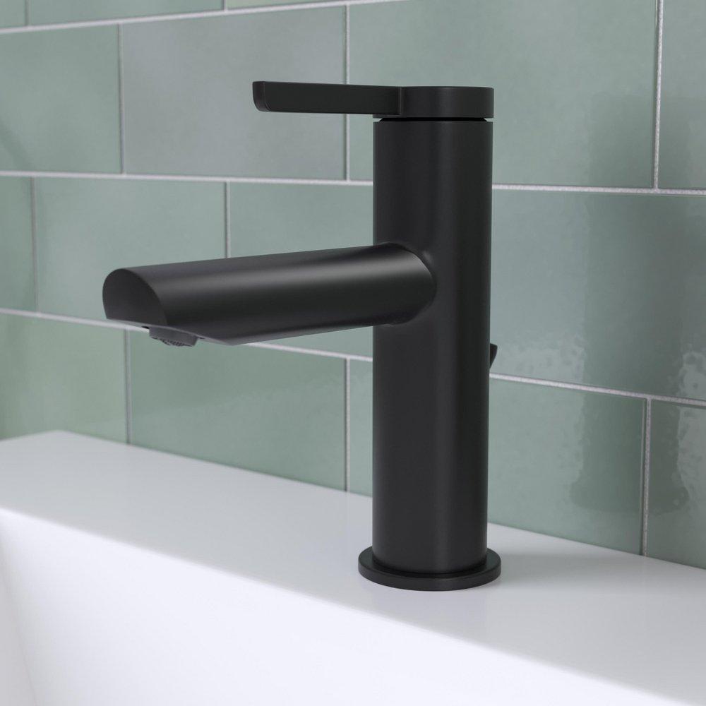 PROFLO&reg; Matte Black Single Handle Bathroom Sink Faucet 